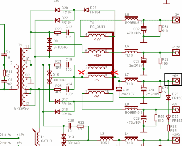 atx transformator ei33 er351c