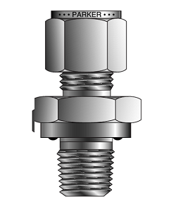 Male Connector with ED Seal For metric tube1/8 6mm