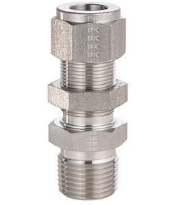 NPT Male Bulkhead Connector For fractional tube(1/16) 1/16