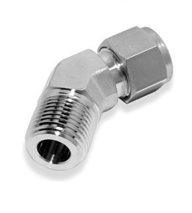 NPT Male 45° Elbow For metric tube standard1/8 6mm