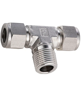 NPT Male Branch Tee For fractional tube standard(1/8) 1/8