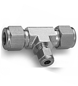 Drop Size Tees For fractional tube standard(1/4) 1/4 {1/4}