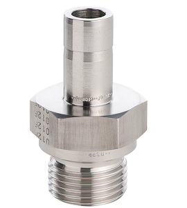 BSPP Tube End Male Adapter with ED Seal For metric tube 1/4 6mm