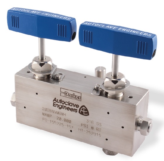 20DBNV Series: Pressures to 20,000 psi (1379 bar) DBB Needle Type Manifold Valve(M4) 20DBNV K M4
