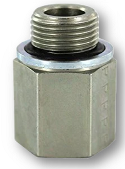 F4OHG5 Conversion Adapter BSPP-ORR / SAE-ORB1/8-28 7/16-20