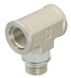 G5G5JAO Straight Thread Branch Tee SAE-ORB (all three ends)-7/16-20 7/16-20