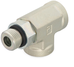 AOG5JG5 Straight Thread Run Tee SAE-ORB (all three ends)-7/16-20 7/16-20