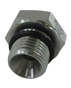 P47OMN Hex Head Plug BSPP-ORB - Stainless Steel1/4-19