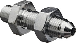 WF5OX ORB Bulkhead Connector 37° Flare / ORB1/4 7/16 - 20