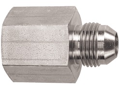  TRTXN Reducer 37° Flare 1-piece (Machined Female)-3/16 1/4