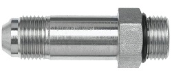 FF5OX Long Straight Thread Connector 37° Flare / SAE-ORB-7/16 - 20 1/4