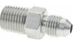  FTX Male Connector 37° Flare / NPTF - JIC tubing fitting1/8 1/8 - 27