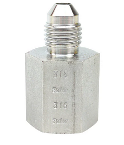 GTX Female Connector 37° Flare / NPTF1/8 1/8 - 27