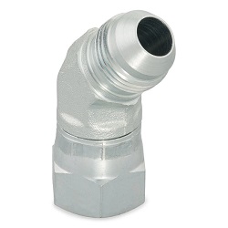 V6X 45° Swivel Nut Elbow 37° Flare / 37° Swivel1/4