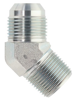  VTX 45° Male Elbow 37° Flare / NPTF- JIC tubing fitting1/8 1/8 - 27