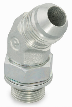 V4OMX Male 45° Elbow – BSPP 37° Flare / BSPP-ORR1/8 - 28 6  - 1/4