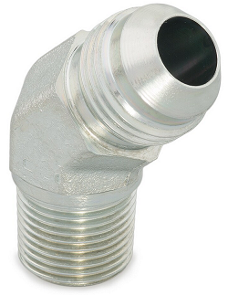 V3MX Male 45° Elbow – BSPT 37° Flare / BSPT1/8 - 28 6  - 1/4