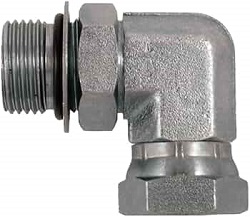 AOEX6 Swivel Elbow Straight Thread Connector SAE-ORB / 37° Swivel1/4 7/16 - 20