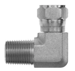 X6EF Swivel Elbow Connector 37° Swivel / NPTF1/4 1/8 - 27