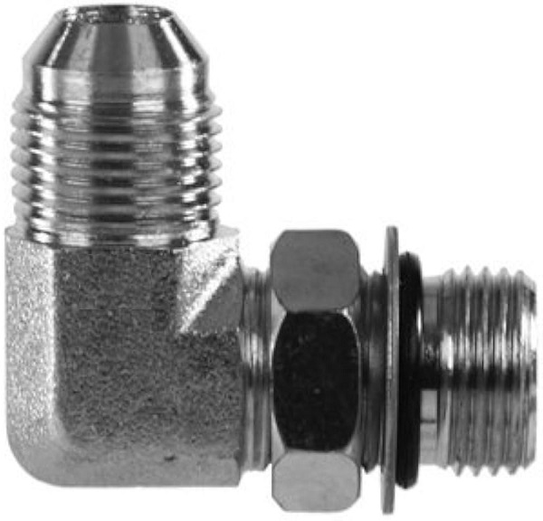 C5OX Straight Thread Elbow 37° Flare / SAE-ORB1/8 5/16 - 24