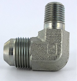  CTX Male Elbow 37° Flare / NPTF - JIC  tube fittings1/8