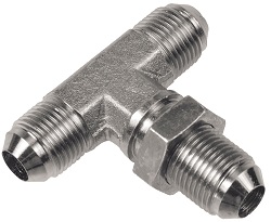 WJTX Bulkhead Branch Tee 37° Flare (all three ends)-11/16 1/4