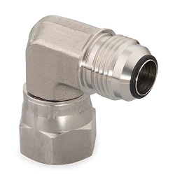 C6XO Swivel Nut Elbow 37° Flare / 37° Swivel - Soft Seal1/4