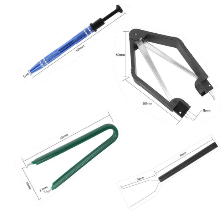 4-Piece IC Chip Remover Tool Set for Electronic 