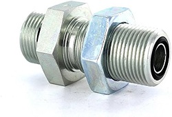 WMLO Bulkhead Union – mm Hex ORFS / ORFS6  - 1/4
