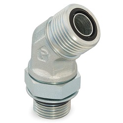 V4OMLO Male 45° Elbow – BSPP ORFS / BSPP-ORR1/8 - 28 6  - 1/4