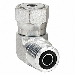 C6MLO Swivel Nut Elbow – mm Hex ORFS / ORFS Swivel6  - 1/4