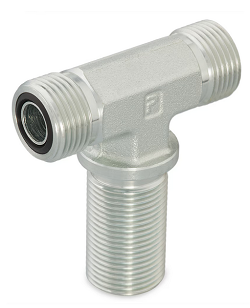 WJMLO Bulkhead Union Tee – mm Hex ORFS (all three ends)6  - 1/4