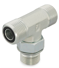S5OLO Straight Thread Branch Tee ORFS / ORFS / SAE-ORB1/4 7/16 - 20