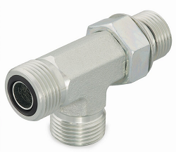 R5OLO Straight Thread Run Tee ORFS / SAE-ORB / ORFS1/4 7/16 - 20