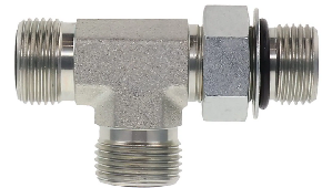 R87OMLO Metric Straight Thread Run Tee ORFS / ISO 6149 / ORFS6  - 1/4 M12X1.5