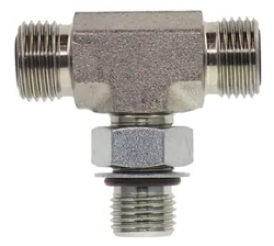 S4OMLO Branch Tee – BSPP ORFS / ORFS / BSPP-ORR1/8 - 28 6  - 1/4