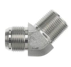 V3T4 45° Male Elbow 30° Flare / BSPT-1/4-19 1/4-19