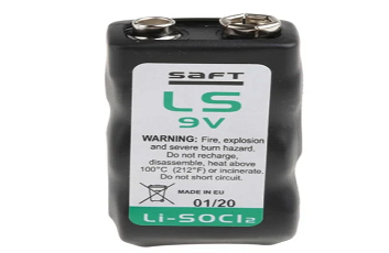 Saft 9V Battery, 1.2Ah, Lithium Thionyl Chloride45674322