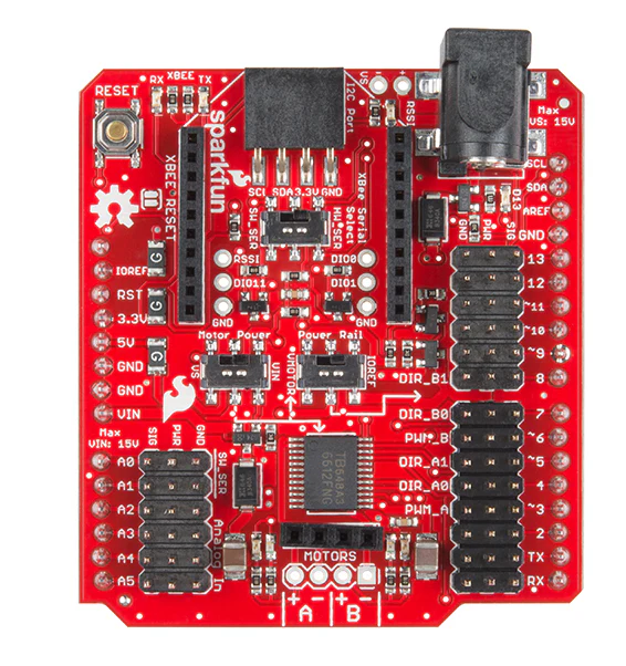 SparkFun Wireless Motor Driver ShieldSparkFun Wireless 