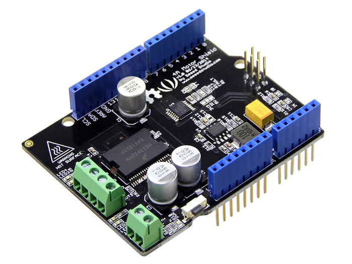 SeeedStudio - 4A Motor Shield - Freescale MC33932 dual H-Bridge4A Motor Shield 
