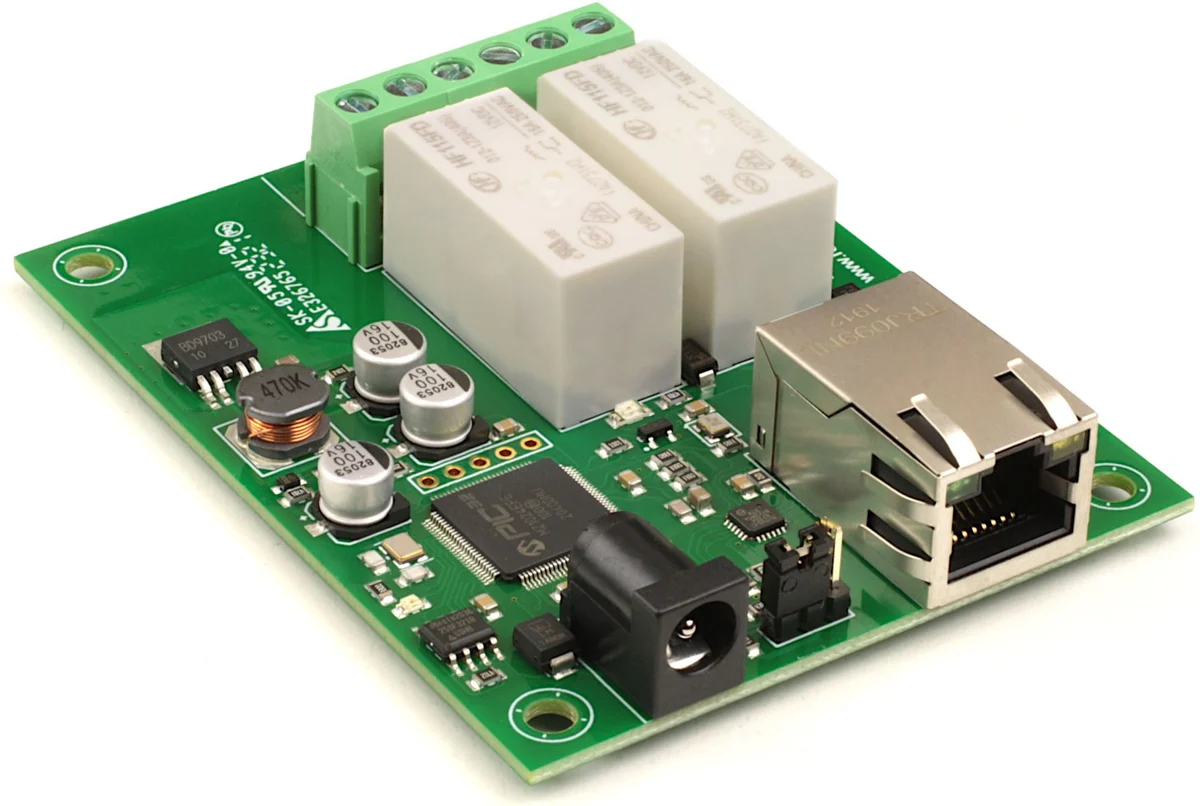 ETH002 - 16Amp, 2 Channel Relay ModuleETH002 - 16Amp, 2