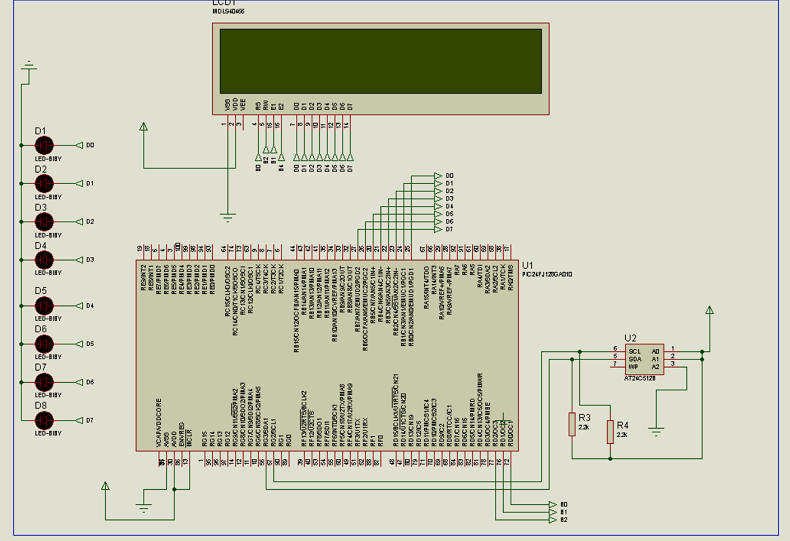 pic24 eeprom display