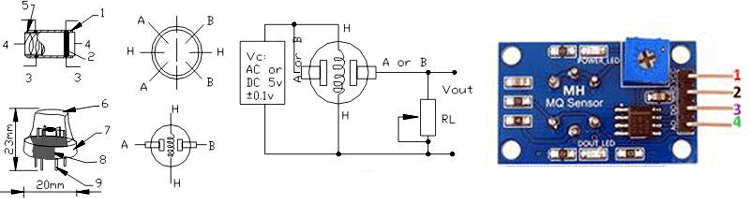 MQ6 Gas Sensor Pinout 0