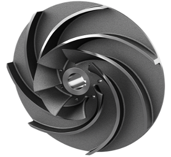 Semi open impeller