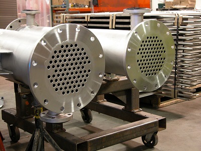Hastelloy C-276 Shell & Tube Heat Exchangers w/ Polished Tubesheet Faces