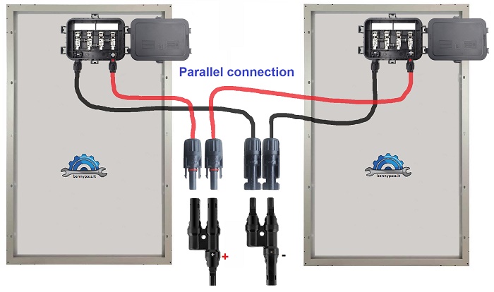 solar panel connection