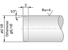 tollerance of the shaft